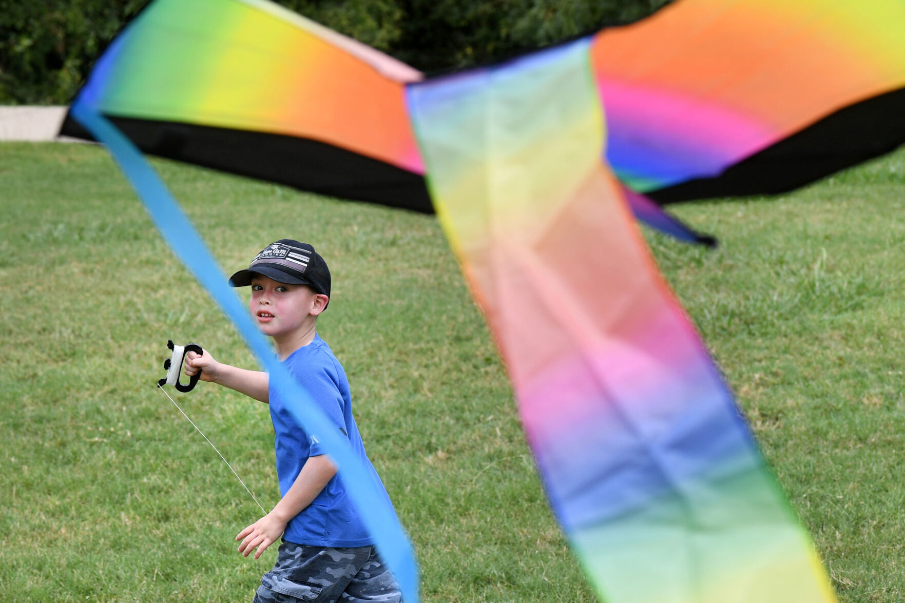 Flying kites